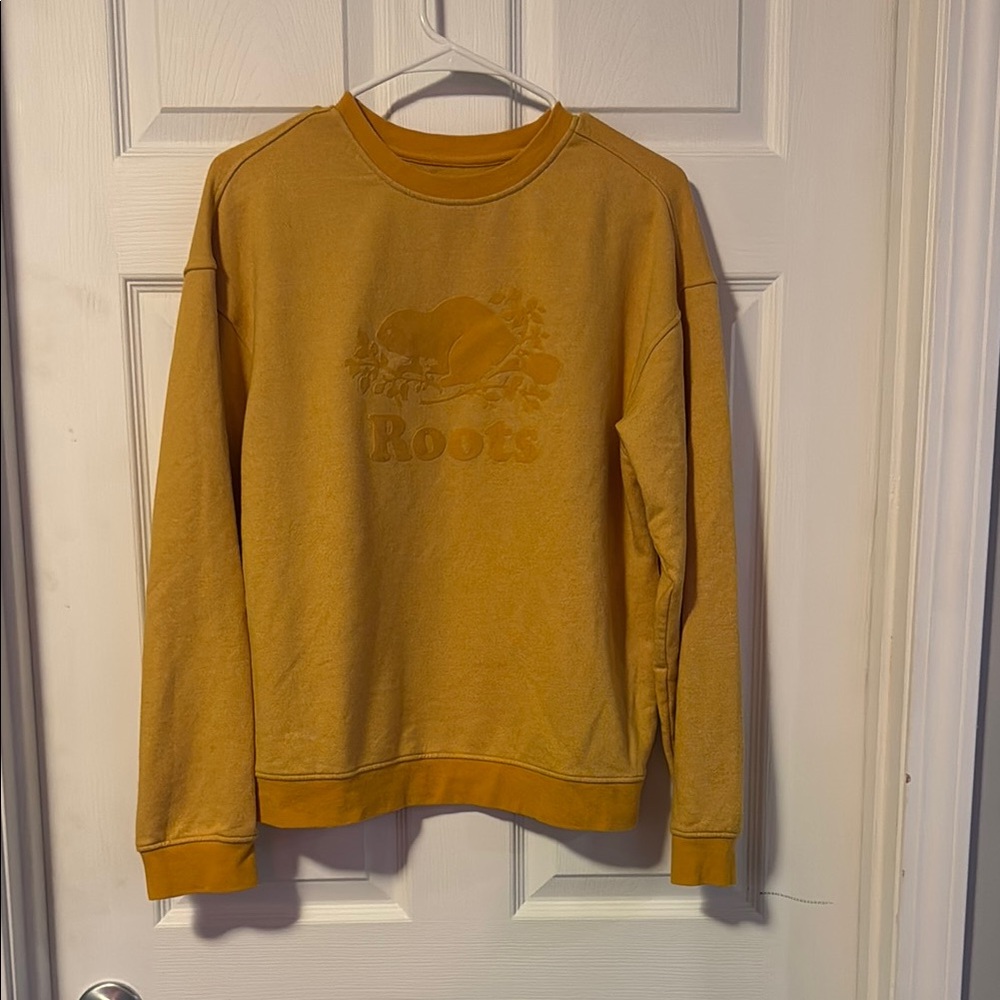 Roots Mustard Yellow Long Sleeve Sweatshirt